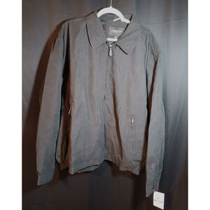 NWT London Fog Collection Mens XXL Auburn Lightweight Black Full Zip Golf Jacket